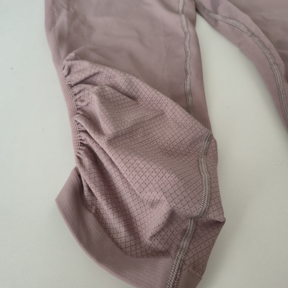 Lululemon Ebb to Street Tight Ruched Crop Leggings Mauve Size 12 - Picture 4 of 14
